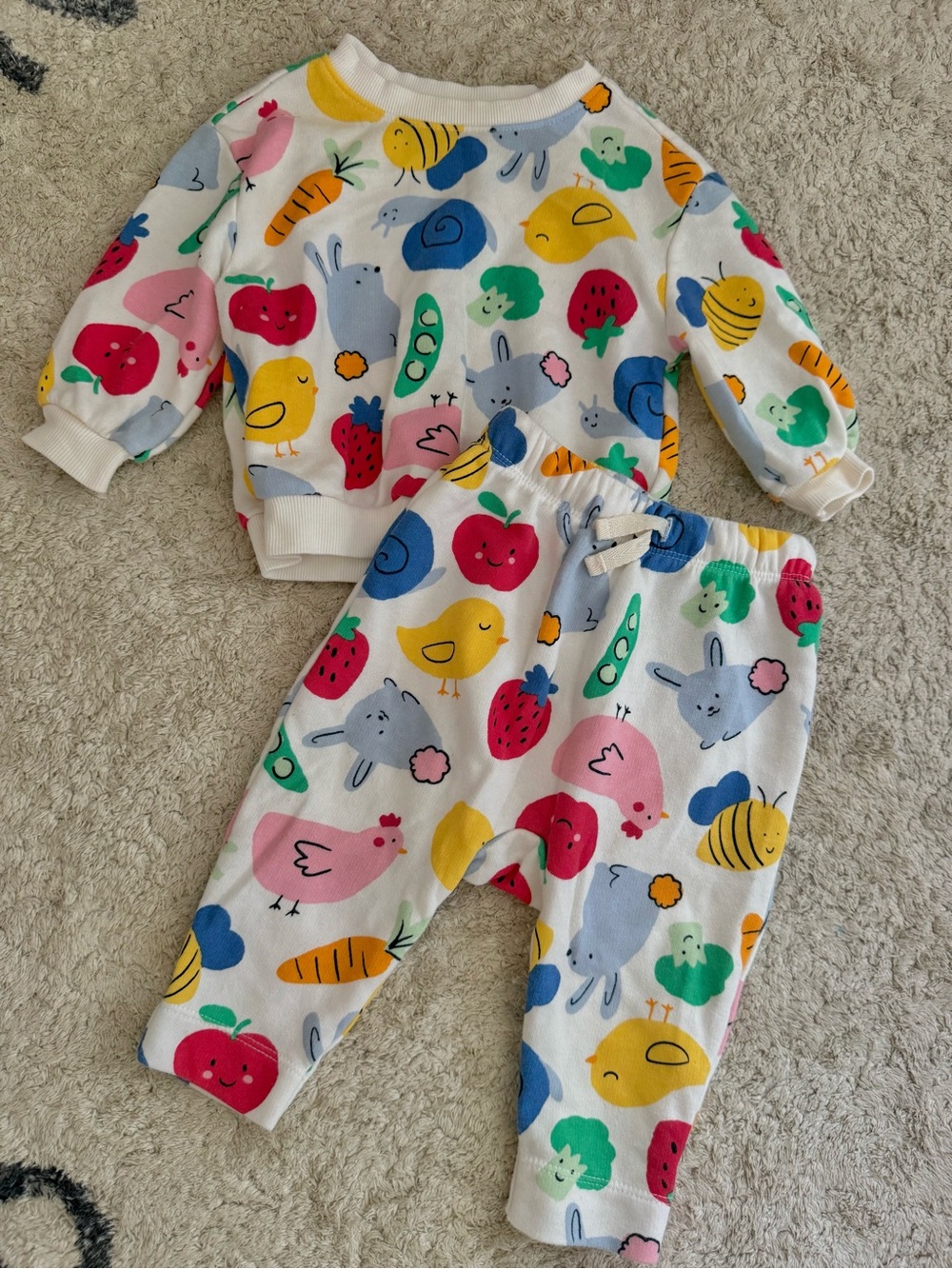 Old Navy Farm & Fruit Print Set